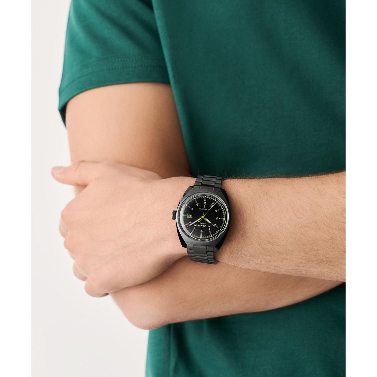 Aston Martin Round 41mm Black Dial Mechanical Automatic Men Watch - MTTS2S6013E
