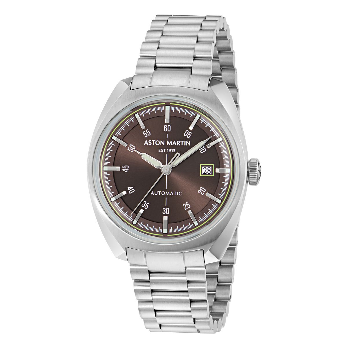 Aston Martin Round 41mm Brown Dial Mechanical Automatic Men Watch - MTTS2S6023E
