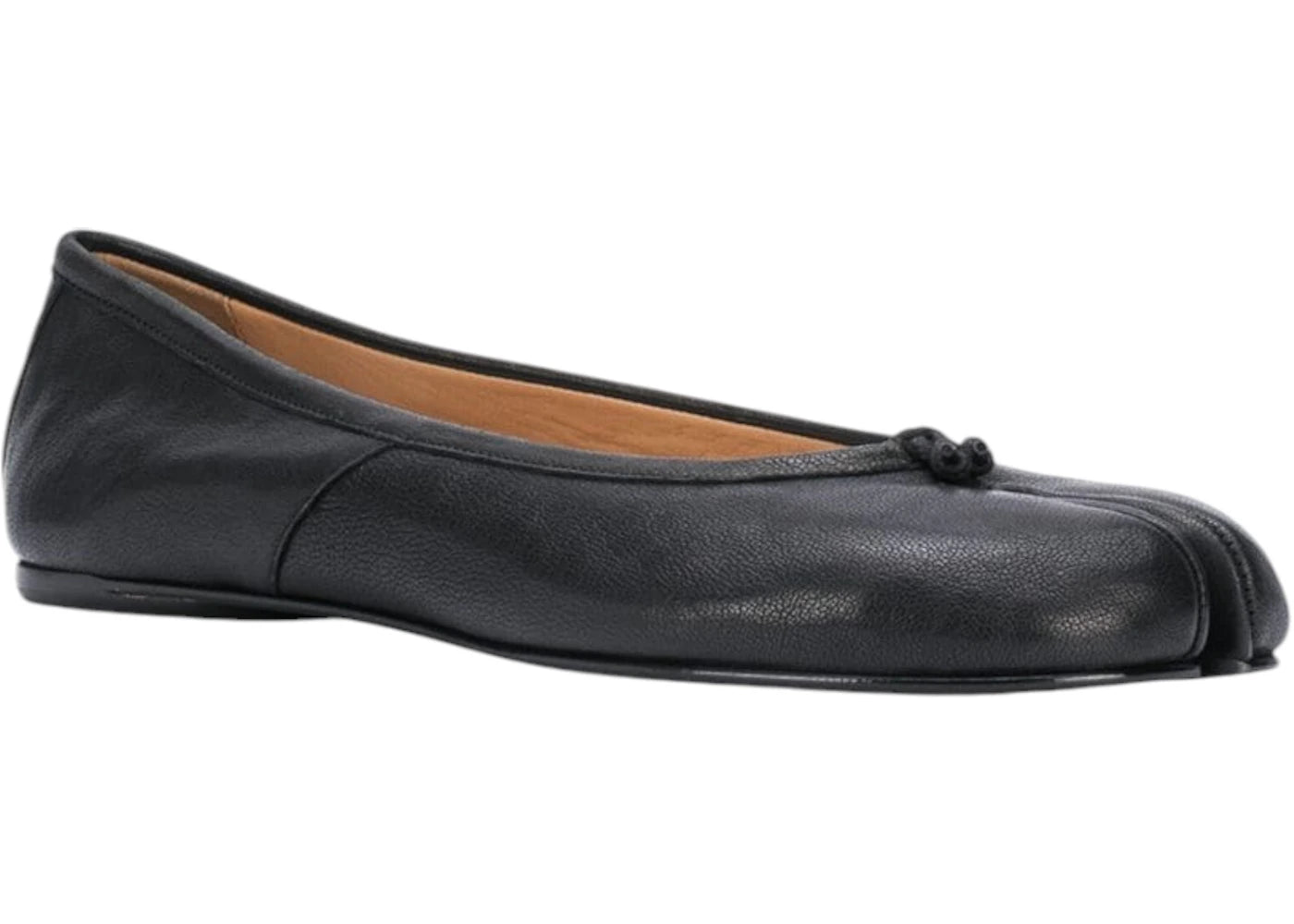 Maison Margiela Calfskin Tabi Ballet Flats Black Womens