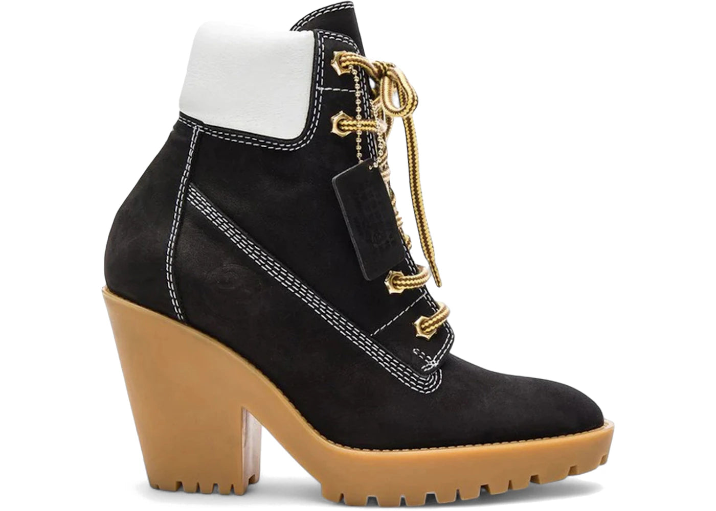 Maison Margiela Lace Up Suede Booties Brown Gum (Women'S)