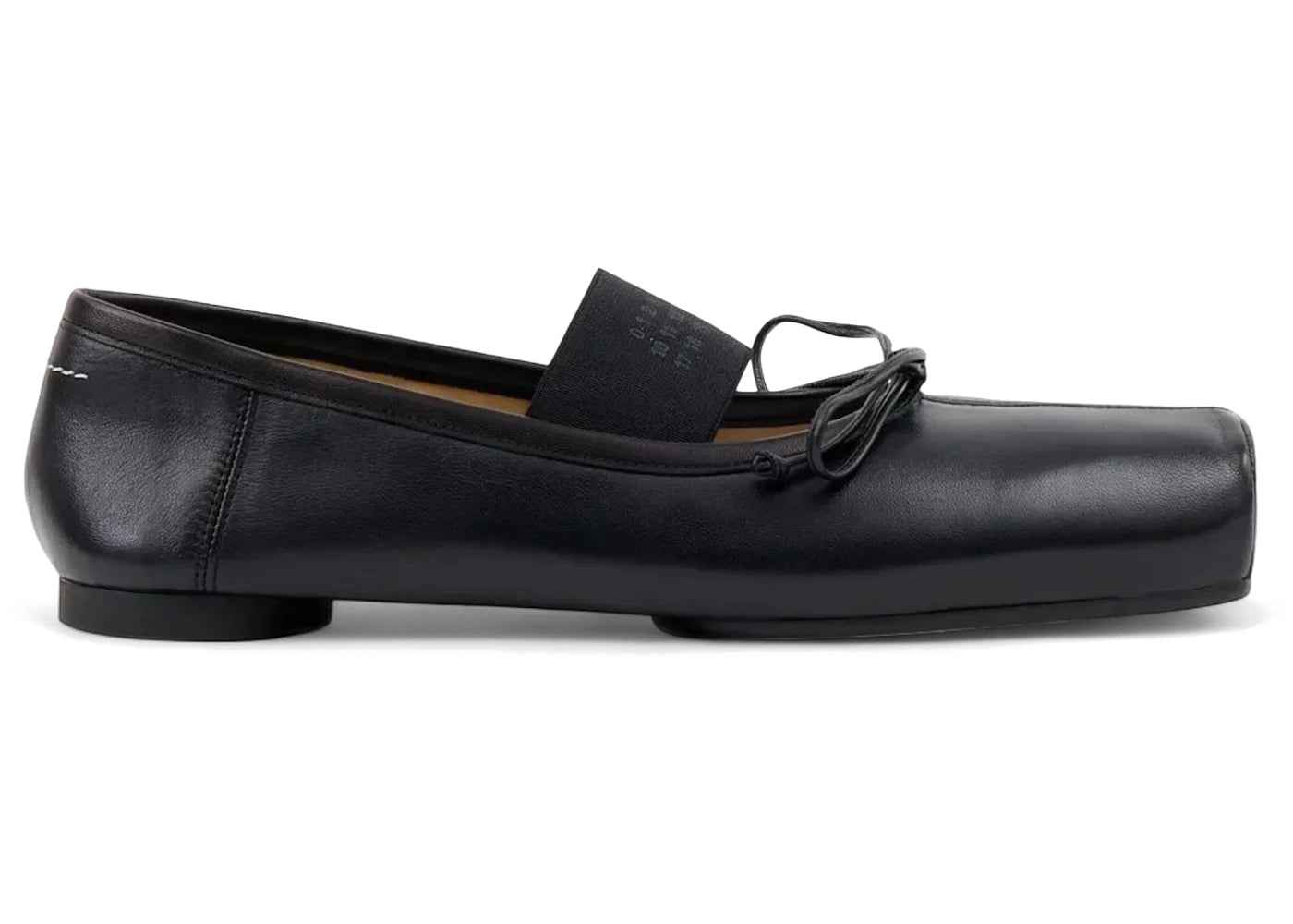 Maison Margiela Mm6 Anatomic Ballerinas Black Leather (Women'S)