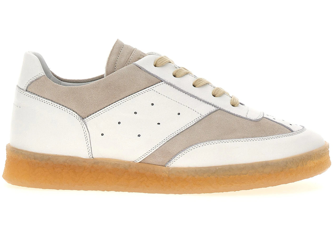 Maison Margiela Mm6 White Beige Suede (Women'S)