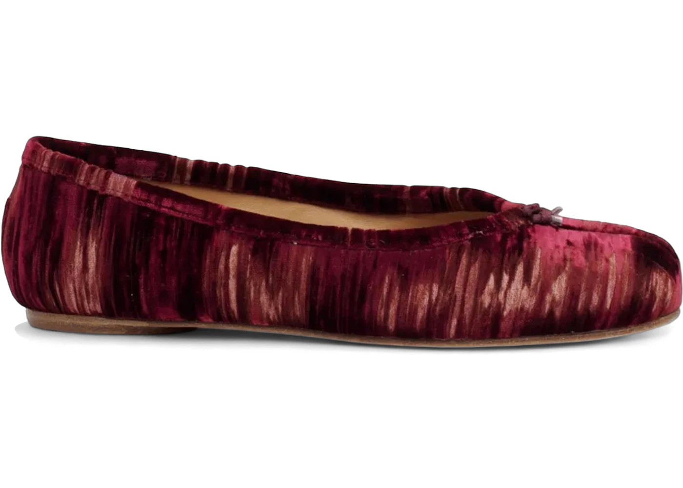 Maison Margiela Tabi Ballerina Cordovan Red Velvet (Women'S)