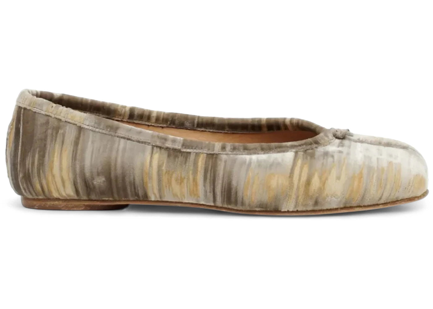 Maison Margiela Tabi Ballerina Petrified Oak Velvet (Women'S)