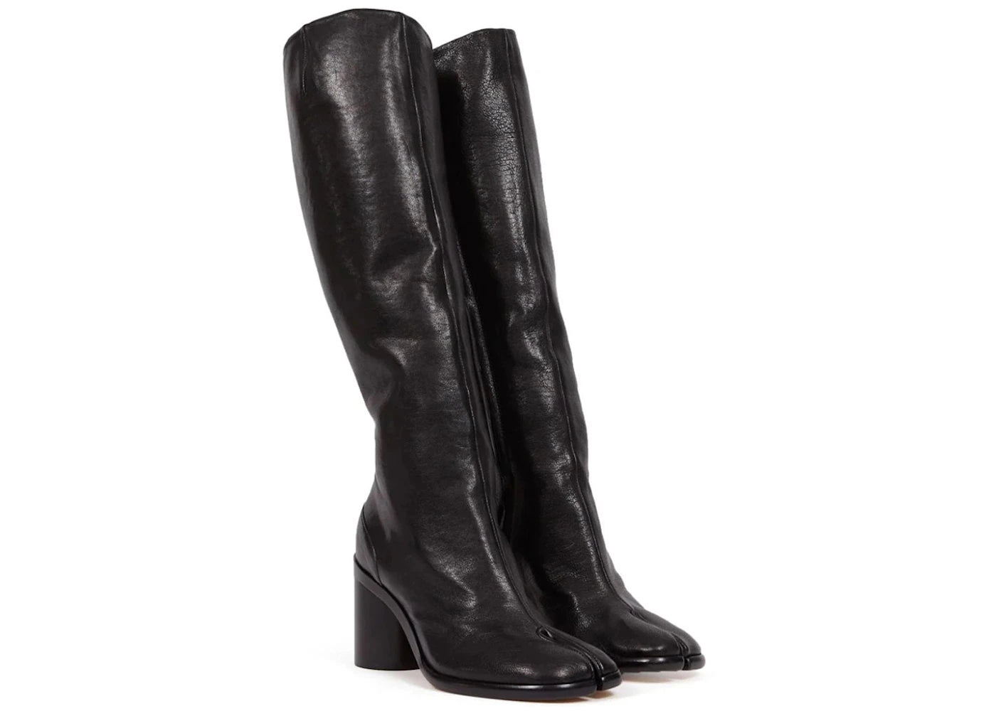 Maison Margiela Tabi Knee-High Boot Black Womens