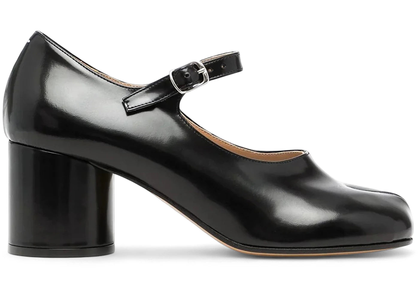 maison margiela tabi mary-jane heels black (women's)