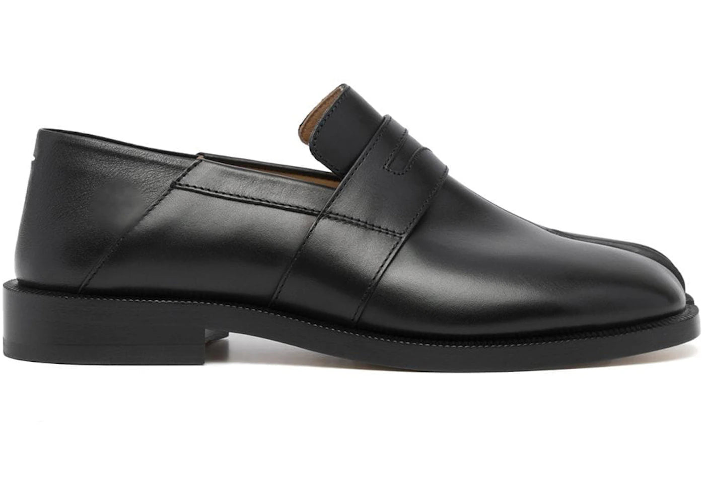 Maison Margiela Tabi Penny Loafters Foldable Back Slip On Black (Women'S)