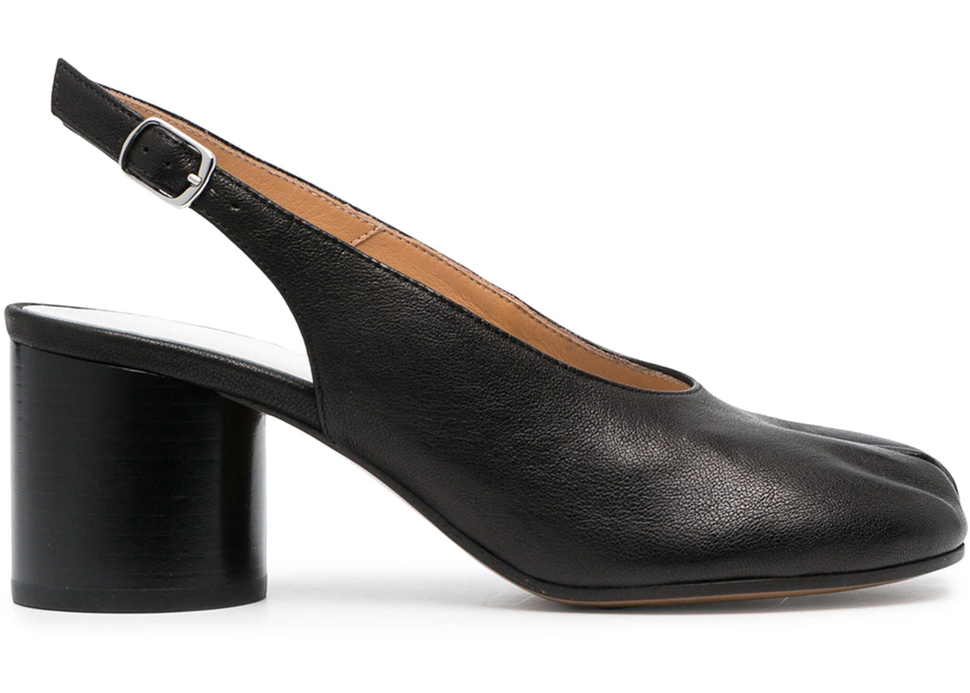 maison margiela tabi slingback heels black (women's)