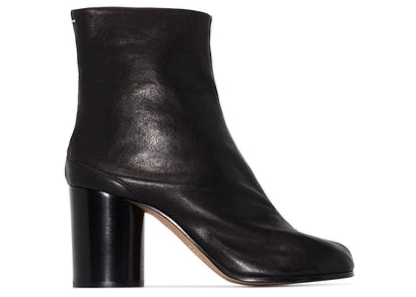Maison Margiela Vintage Leather Tabi High Heel Ankle Boots Black (Women'S)