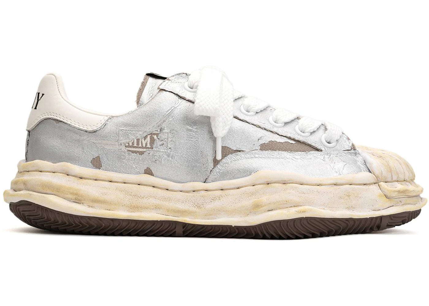 Maison Mihara Yasuhiro Blakey Og Film Attached Canvas Low Silver