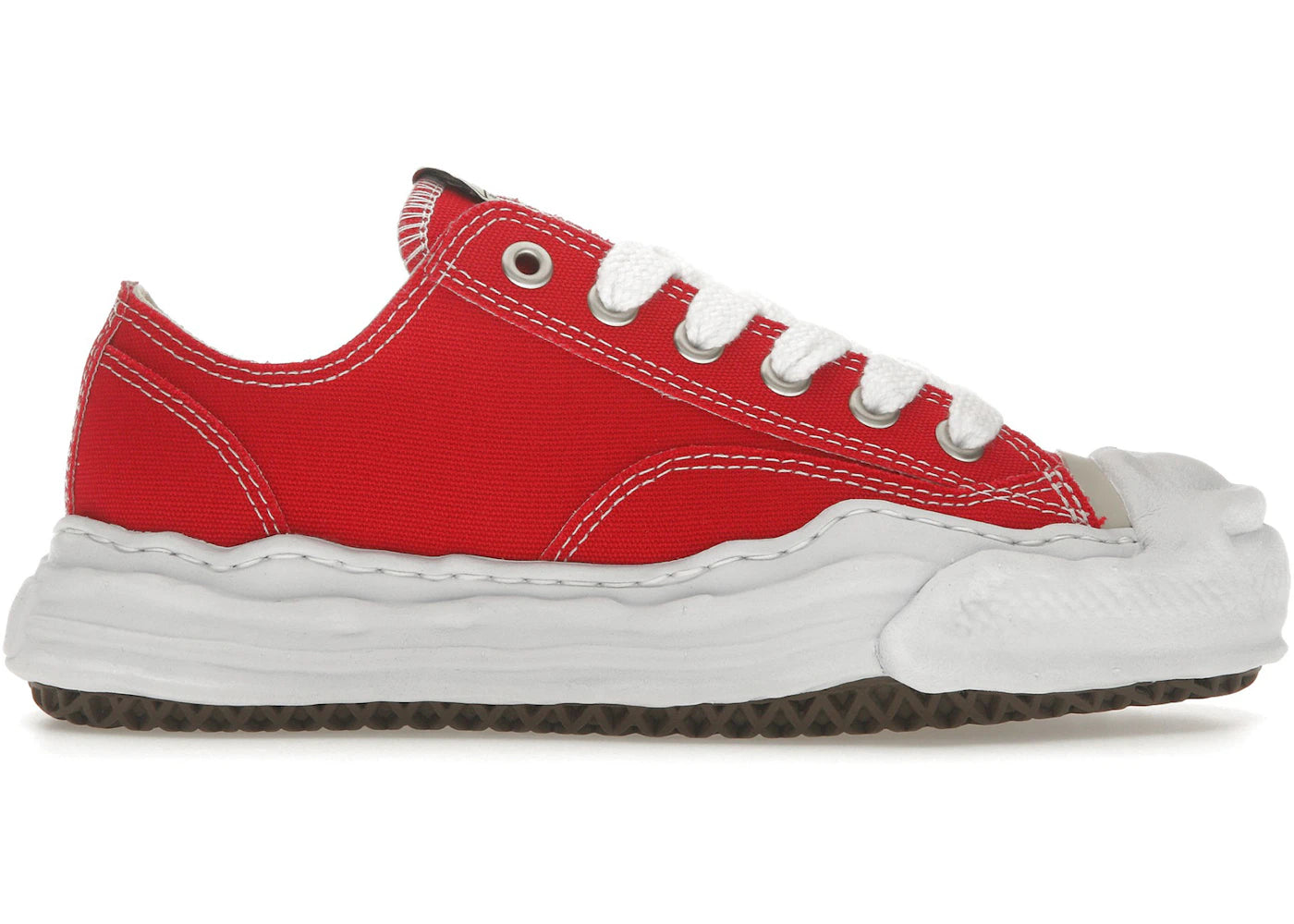 maison mihara yasuhiro hank og sole canvas low red