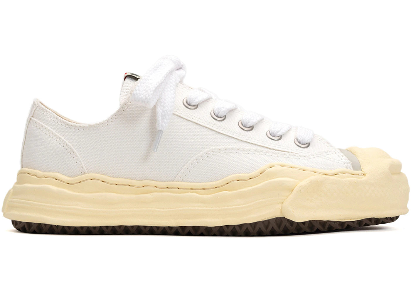 maison mihara yasuhiro hank vl og sole canvas low white