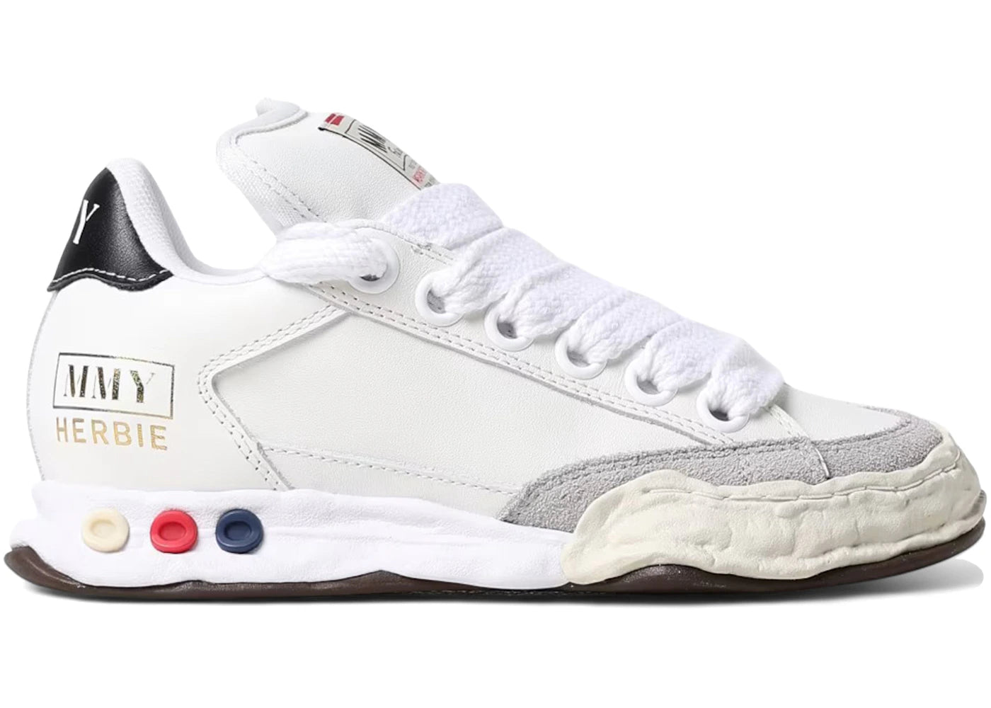 Maison Mihara Yasuhiro Herbie Puffer Og Sole Leather Low White