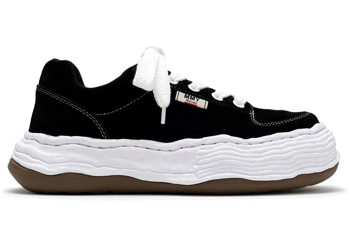 Maison Mihara Yasuhiro Oliver Og Sole Suede Low Black White