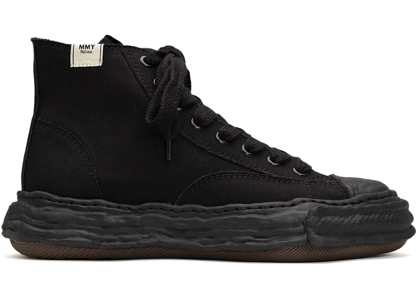 Maison Mihara Yasuhiro Peterson 23 Og Sole Canvas High Triple Black