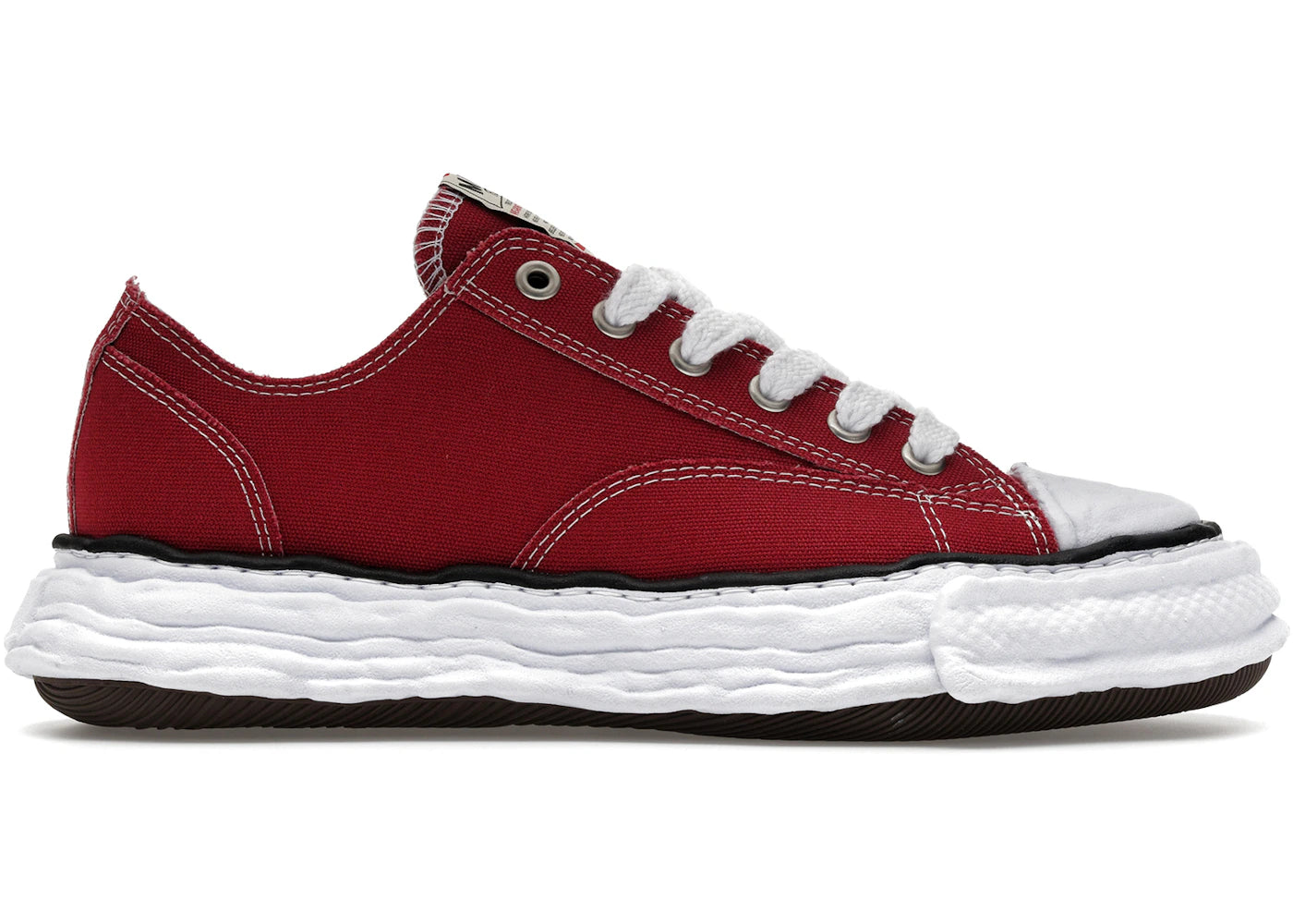 Maison Mihara Yasuhiro Peterson 23 Og Sole Canvas Low Bordeaux