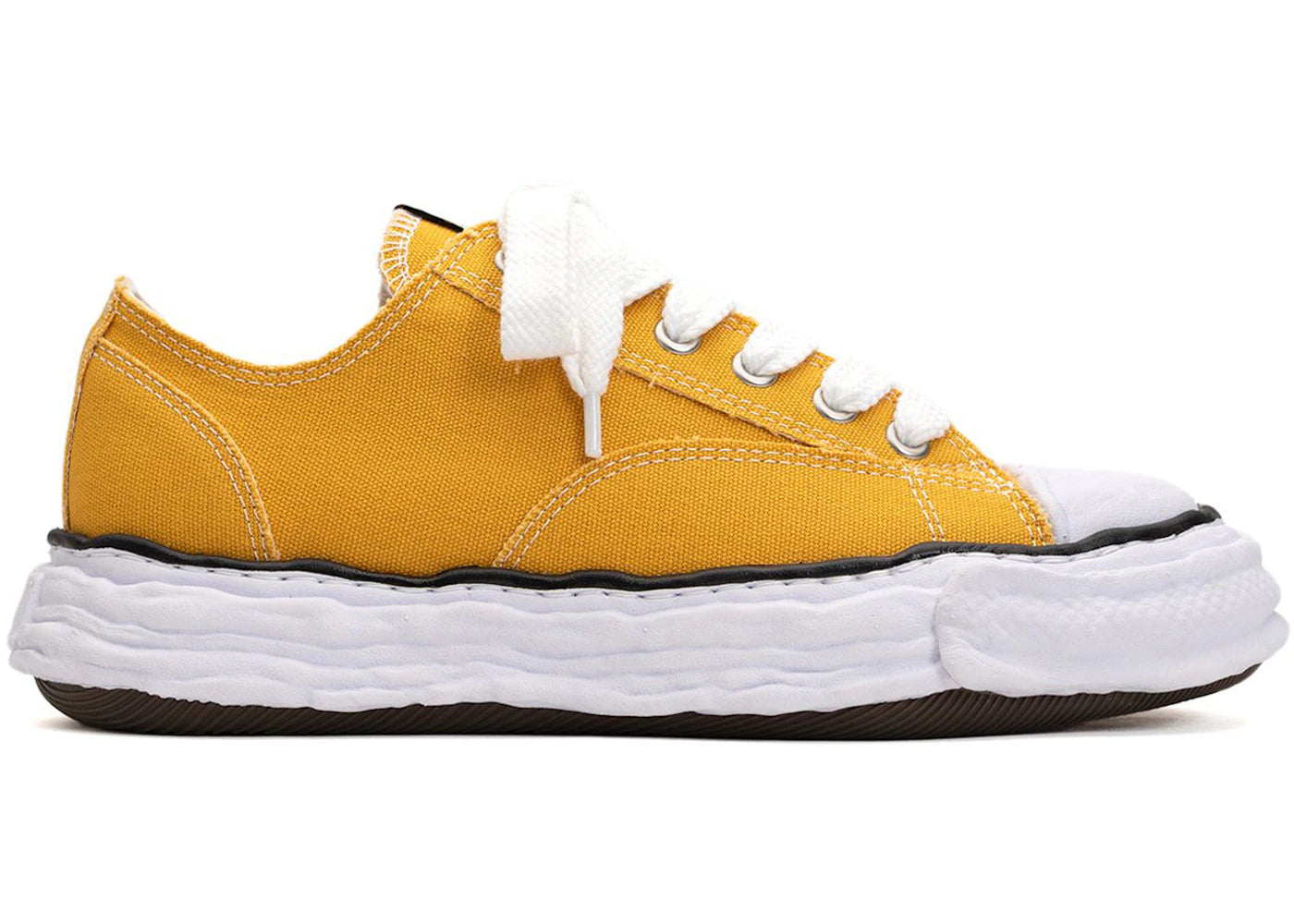 maison mihara yasuhiro peterson 23 og sole canvas low yellow