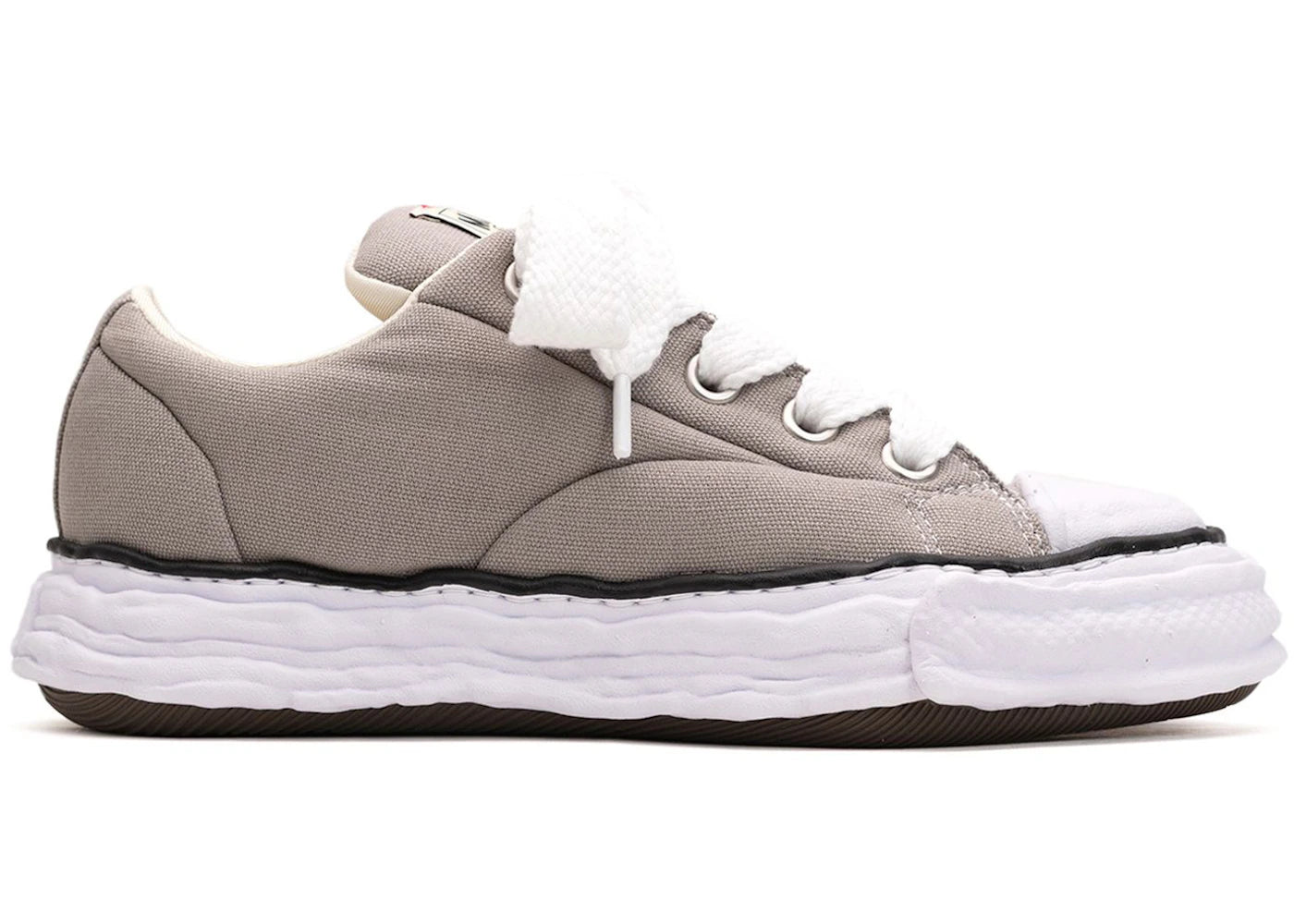 maison mihara yasuhiro peterson 23 og sole padded canvas low grey