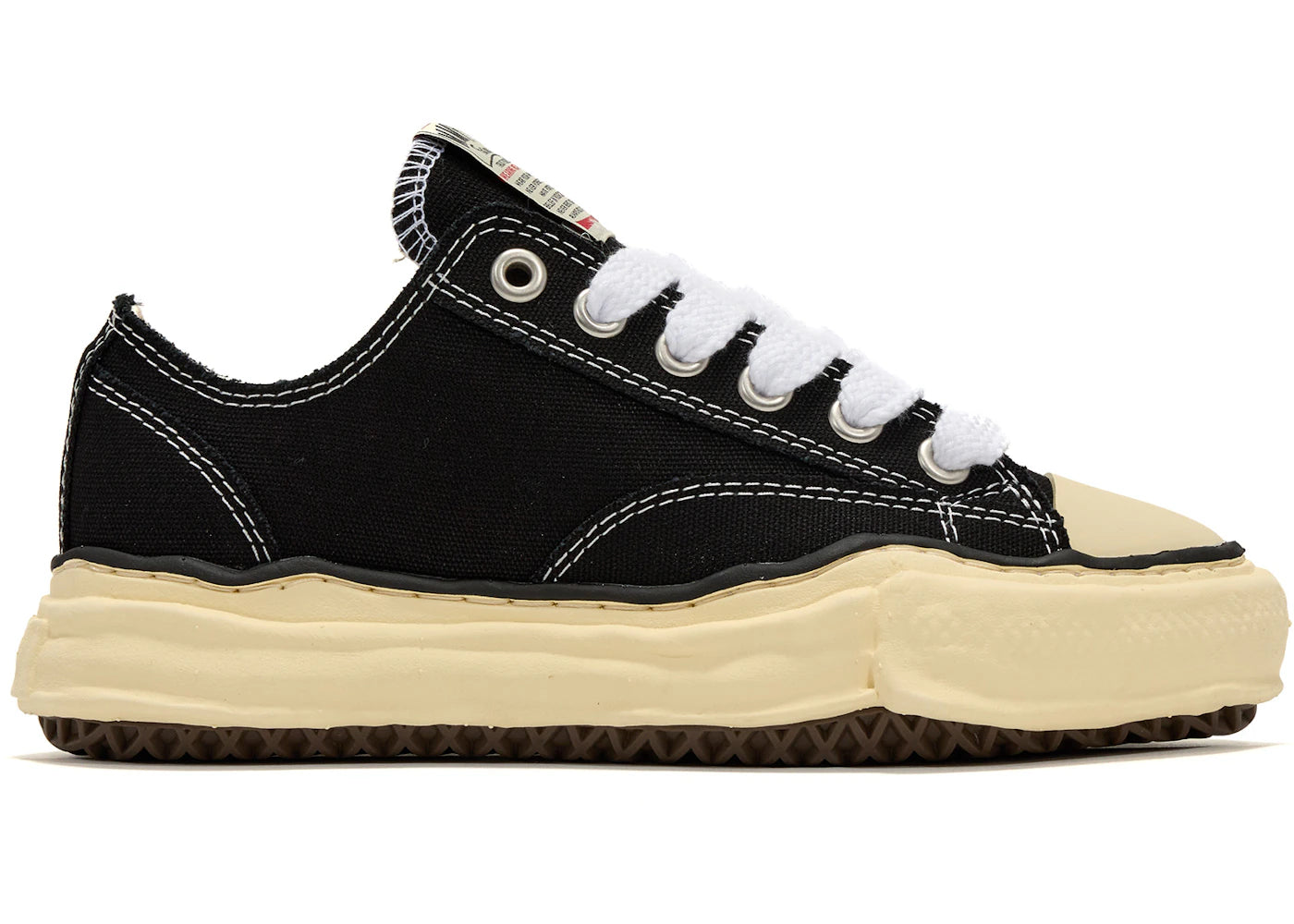 Maison Mihara Yasuhiro Peterson Og Sole Canvas Low Black White