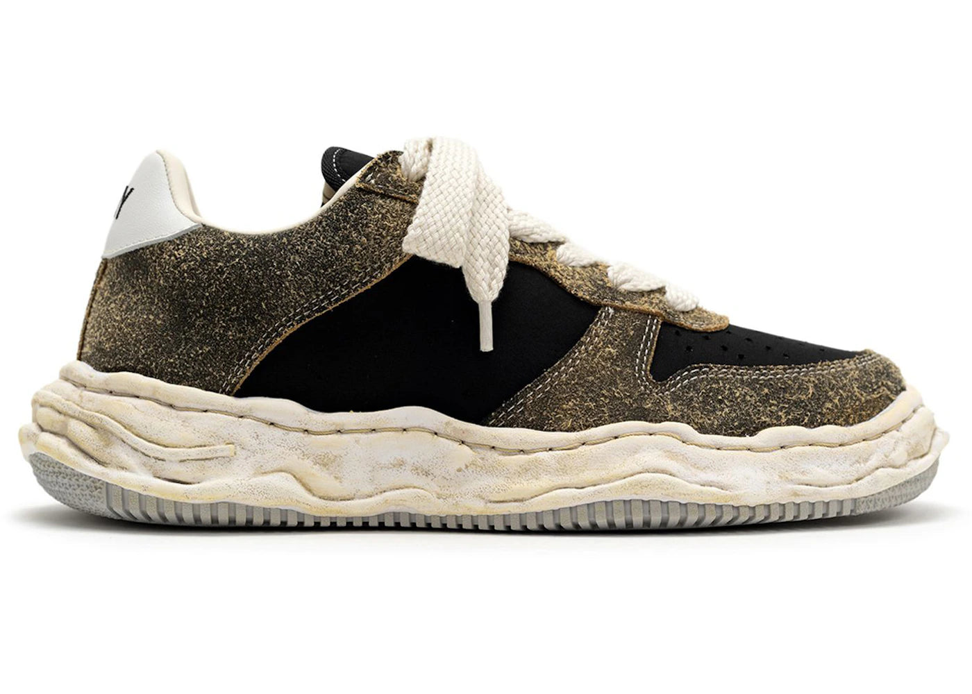 Maison Mihara Yasuhiro Wayne Og Sole Mix Material Low Black White
