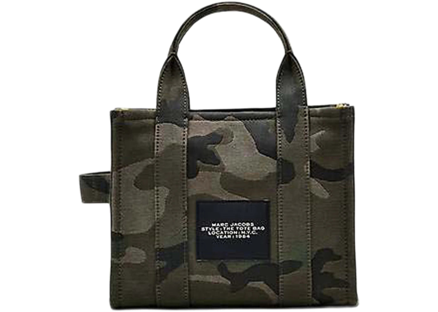 Marc Jacobs The Camo Jacquard Small Tote Bag Green