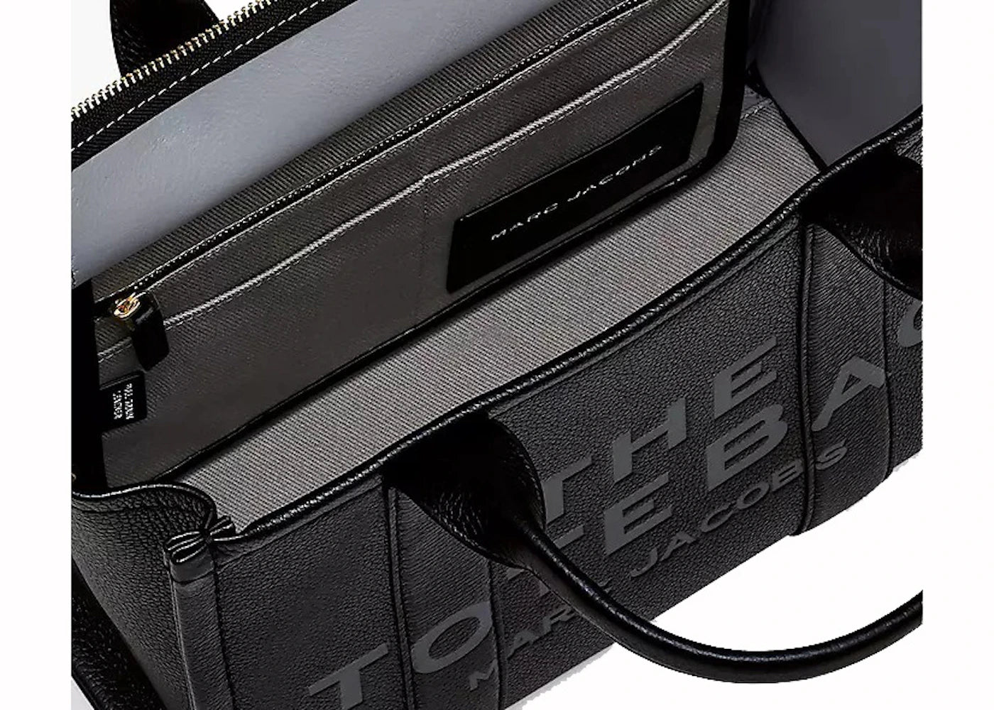 Marc Jacobs The Leather Medium Tote Bag Black