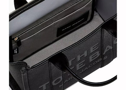 Marc Jacobs The Leather Medium Tote Bag Black