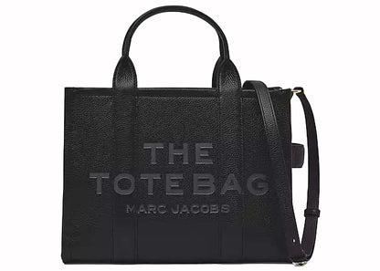 Marc Jacobs The Leather Medium Tote Bag Black