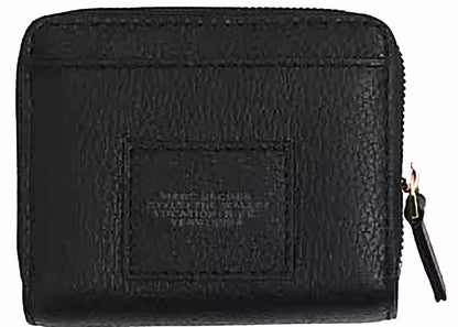 marc jacobs the leather mini compact wallet black 
