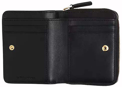 marc jacobs the leather mini compact wallet black 