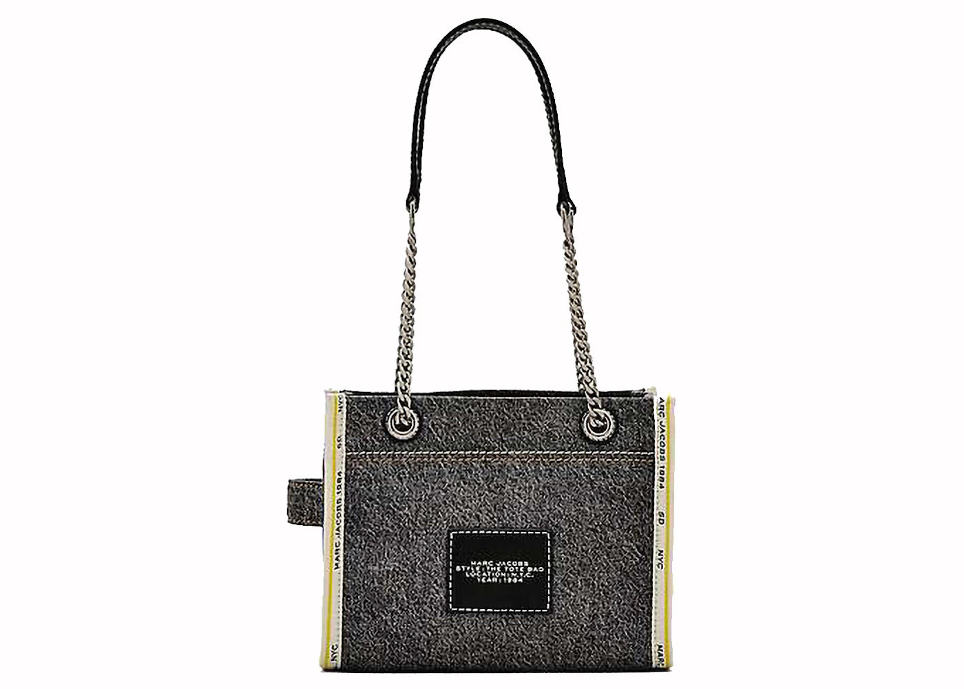Marc Jacobs The Small Tote Tote Denim Black Wash