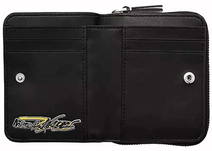 marc jacobs the x futura pointman mini compact wallet white/black 