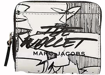 Marc Jacobs The X Futura Pointman Mini Compact Wallet White/Black