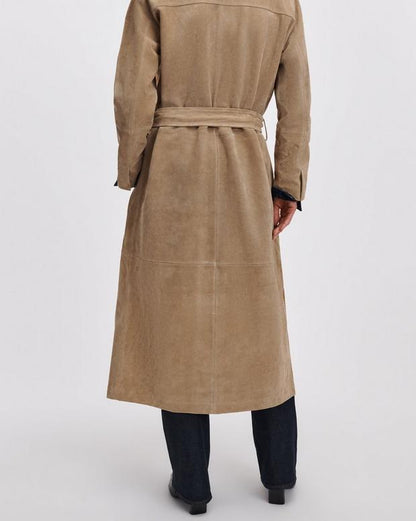 Rag & Bone Marlene Suede Trench Coat