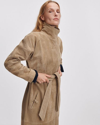 Rag & Bone Marlene Suede Trench Coat
