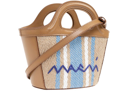 Marni Tropicalia Micro Bag Cigar/Opal/Lily White