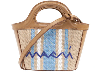 Marni Tropicalia Micro Bag Cigar/Opal/Lily White