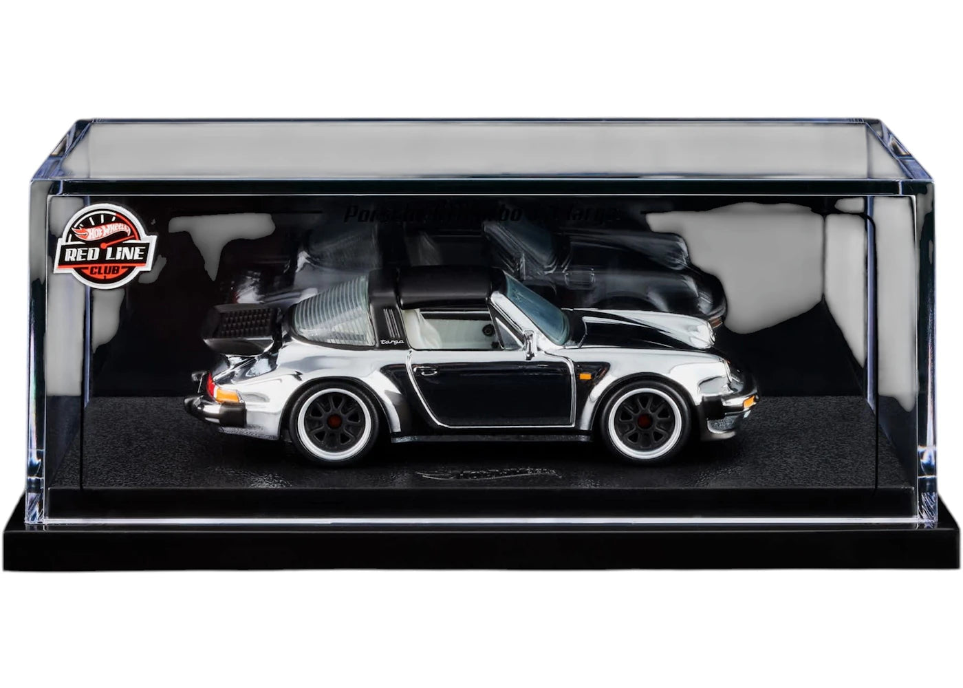 Mattel Hot Wheels Rlc Exclusive 1988 Porsche 911 Targa Turbo With Chase Version Premium Pure Chrome Plating