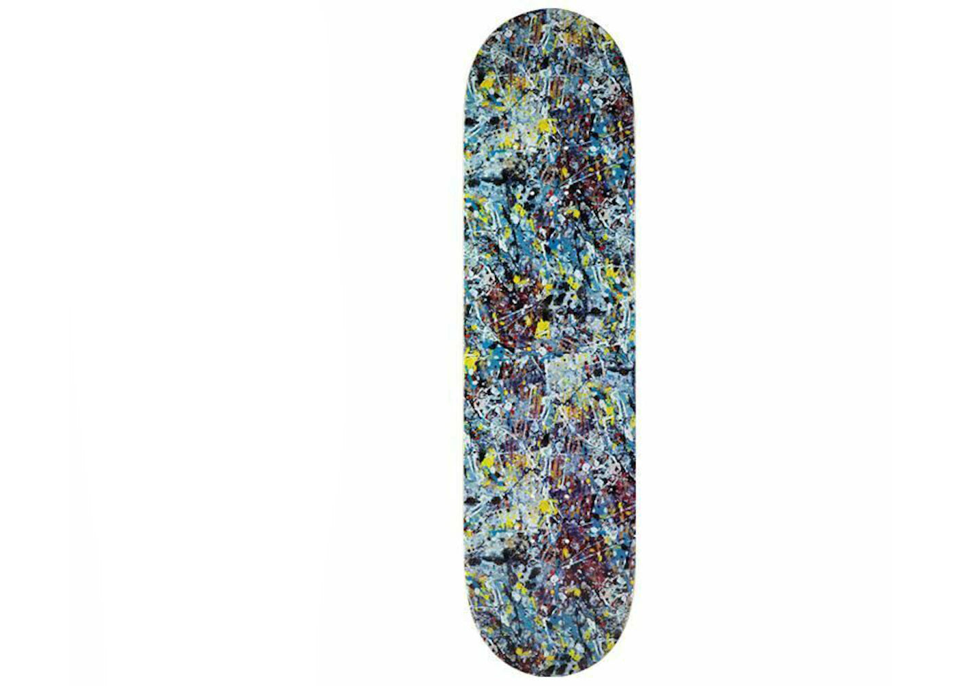Medicom X Sync Jackson Pollock Studio 2 Skateboard Deck Blue