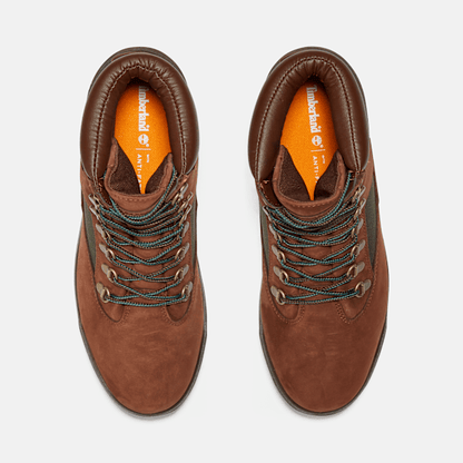 Timberland 6-Inch Waterproof Field Boot Dark Brown Nubuck Men'S