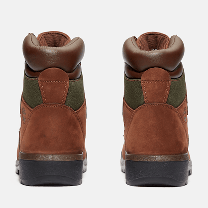 Timberland 6-Inch Waterproof Field Boot Dark Brown Nubuck Men'S