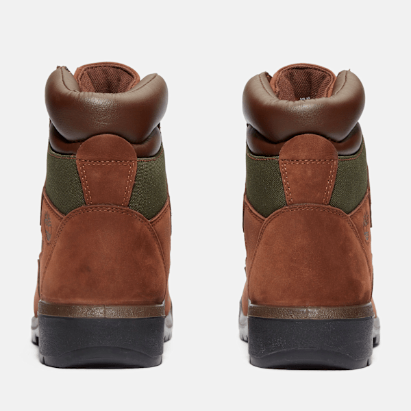 Timberland 6-Inch Waterproof Field Boot Dark Brown Nubuck Men'S