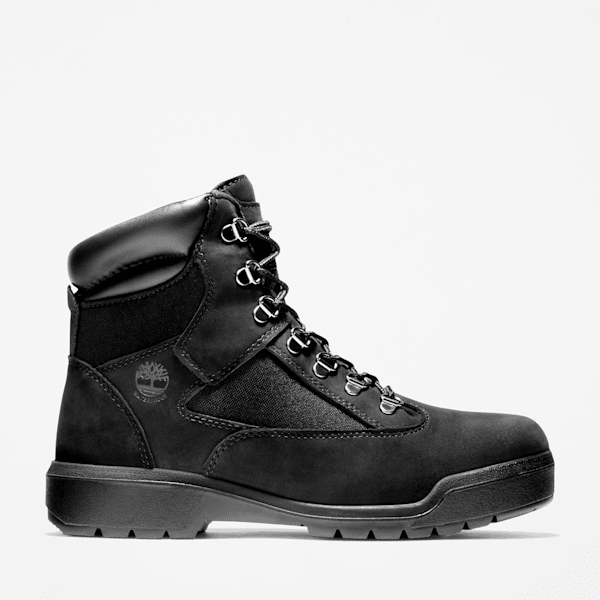 Timberland 6-Inch Waterproof Field Boot Black Nubuck Men'S