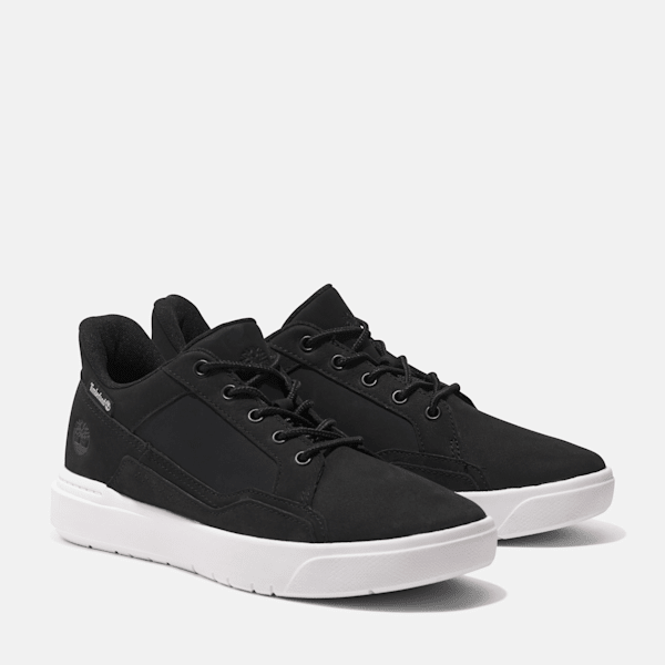 Timberland Mens Allston Low Lace-Up Sneaker Black Nubuck