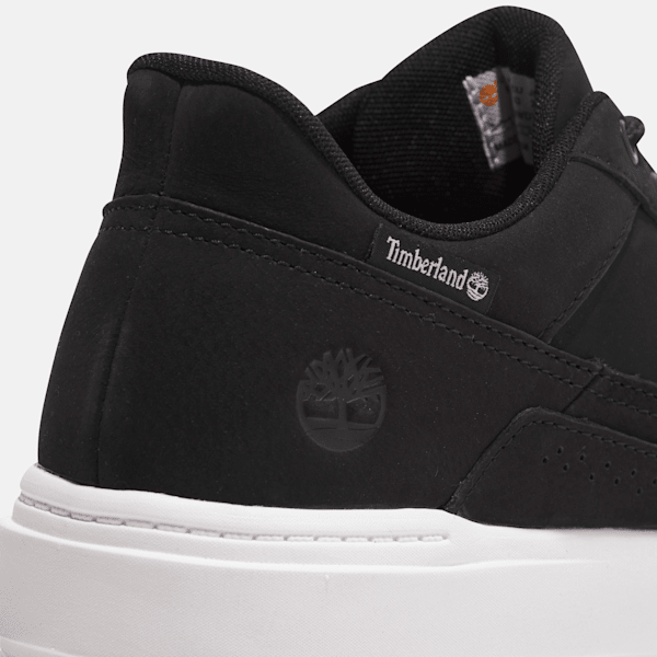 Timberland Mens Allston Low Lace-Up Sneaker Black Nubuck