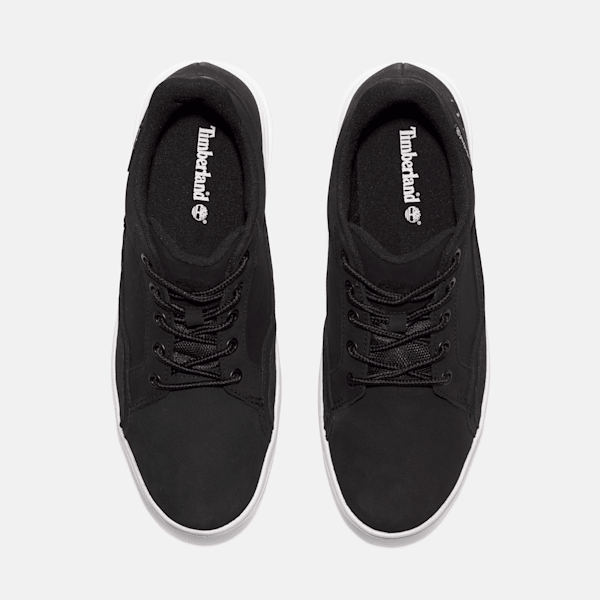 Timberland Mens Allston Low Lace-Up Sneaker Black Nubuck