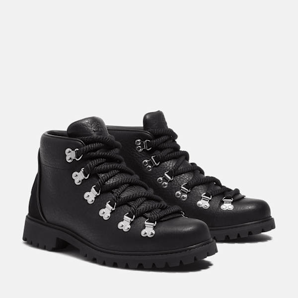 Timberland Authentic Hike Mid Hiking Boot Black Full-Grain Men'S