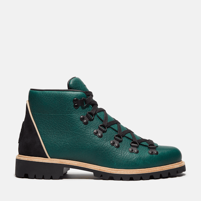 Timberland Authentic Hike Mid Hiking Boot Dark Green Full-Grain Men'S