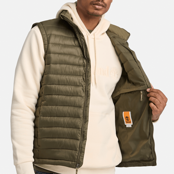 Timberland Axis Peak Durable Water-Repellent Vest Leaf Green Men'S