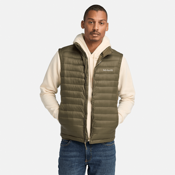 Timberland Axis Peak Durable Water-Repellent Vest Leaf Green Men'S
